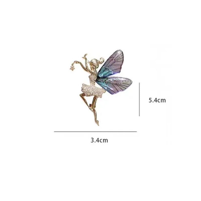 New Butterfly Fairy Brooch Female Elegant Dancing Girl Corsage Fashion Creative Clothing Pin for Women Brooches