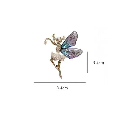 New Butterfly Fairy Brooch Female Elegant Dancing Girl Corsage Fashion Creative Clothing Pin for Women Brooches