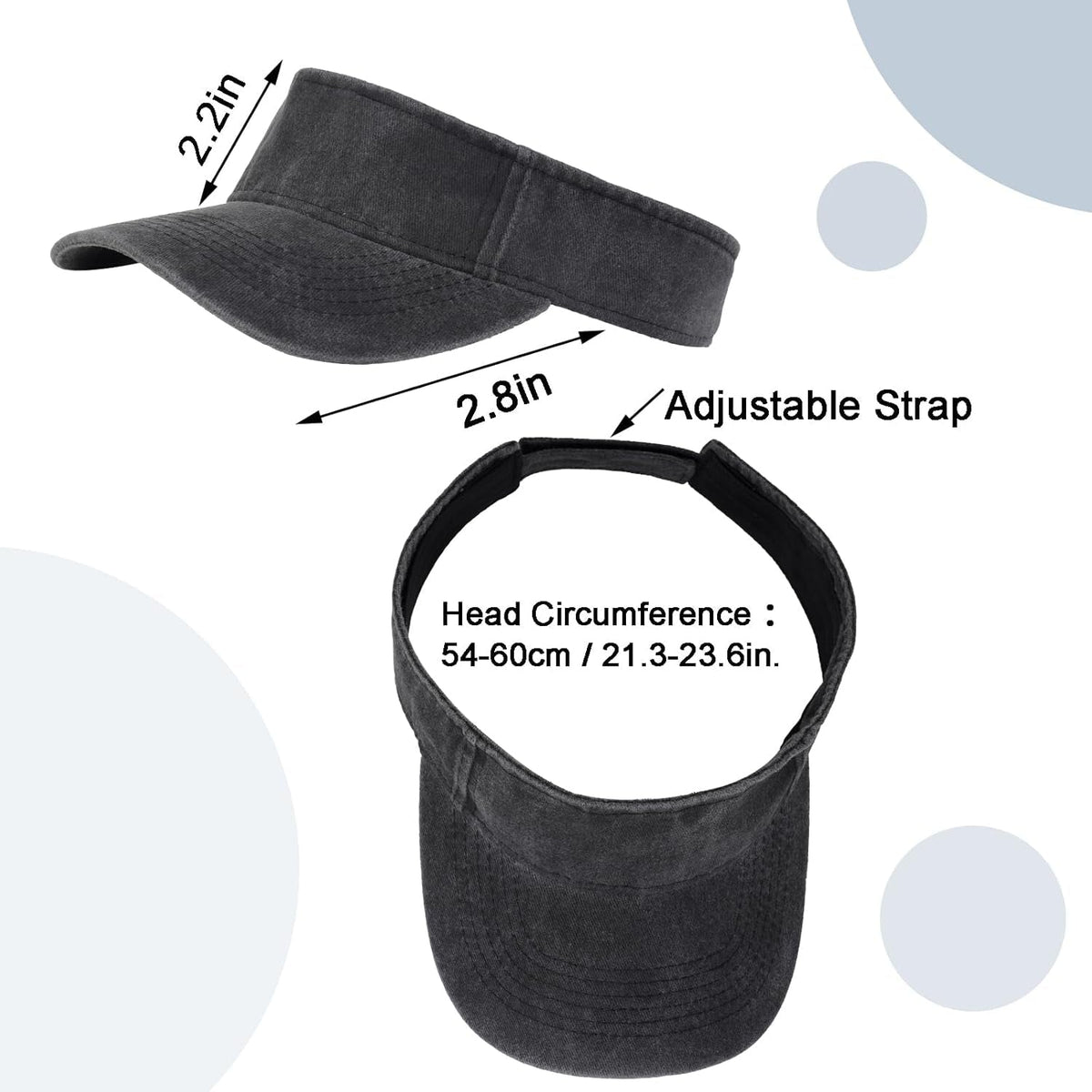 1 Piece of Sport Wear Athletic Visor Sun Sports Visor Hat Visor Adjustable Cap for Women and Men (One Size)