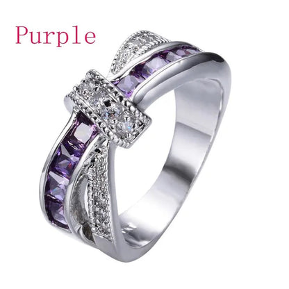 Trendy Women Rings with Brilliant Cubic Zirconia Luxury Engagement Rings Fashion Wedding Party Jewelry