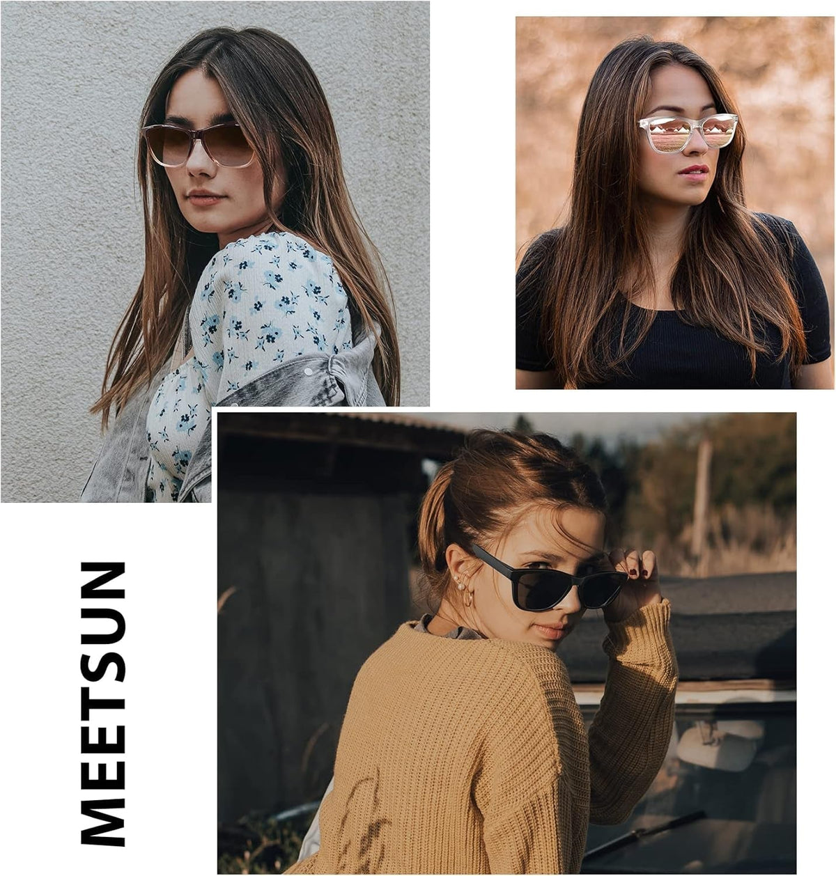 Polarized Sunglasses for Women Men Trendy Classic Retro Designer Style Fashion UV400 Protection