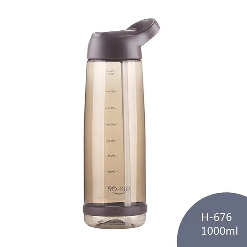 550/800/1000Ml Water Bottle with Straw, Portable Sports Shaking Bottle, Fitness Bottle, Children's Bottle, Baby Bottle