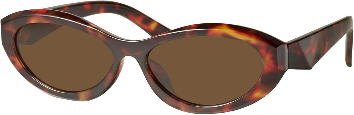 Oval Cat Eye Sunglasses for Women Retro Y2K Style MS52372