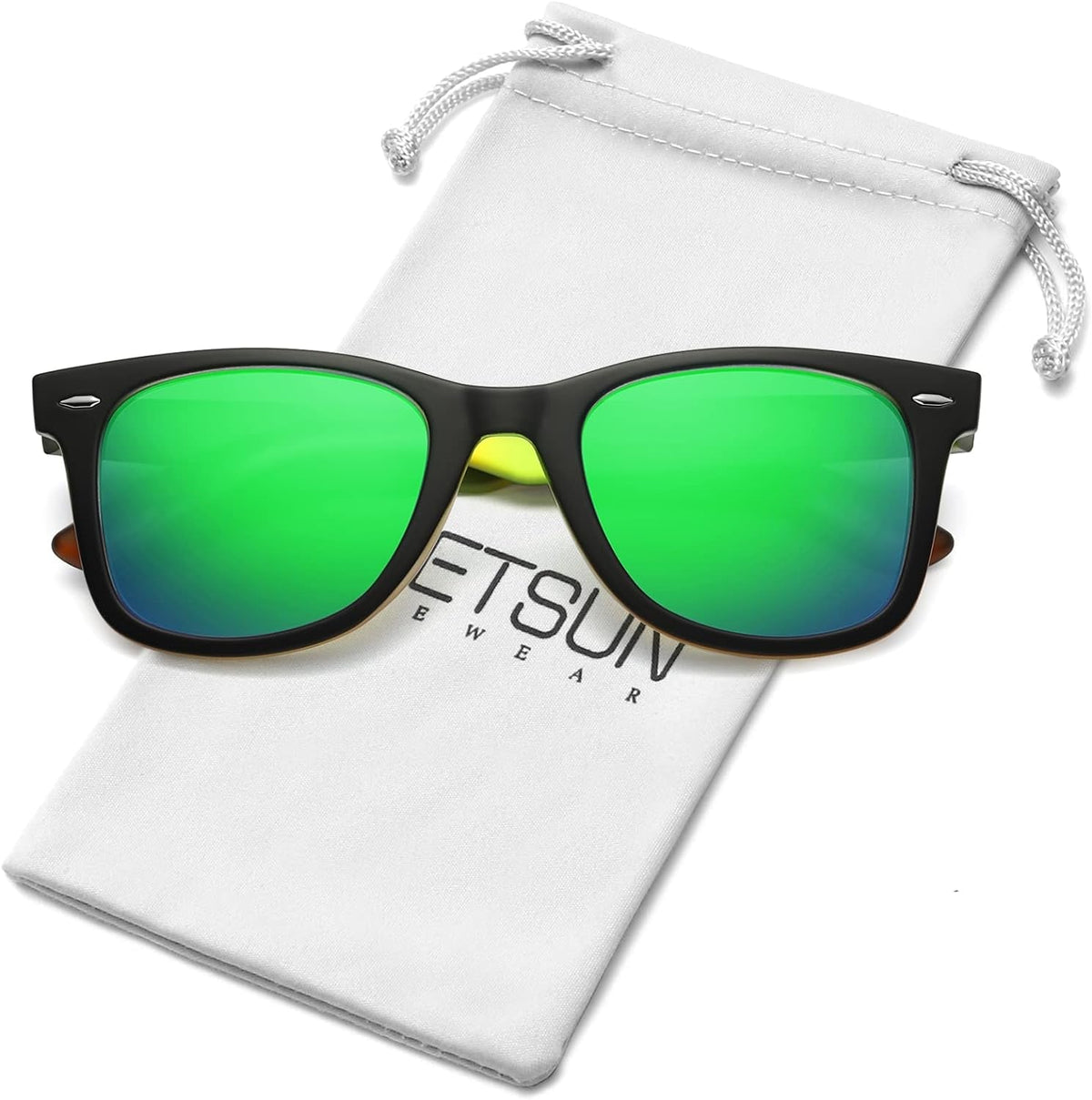 Polarized Sunglasses for Women Men Classic Retro Square Frame Driving Trendy Sun Glasses UV Protection