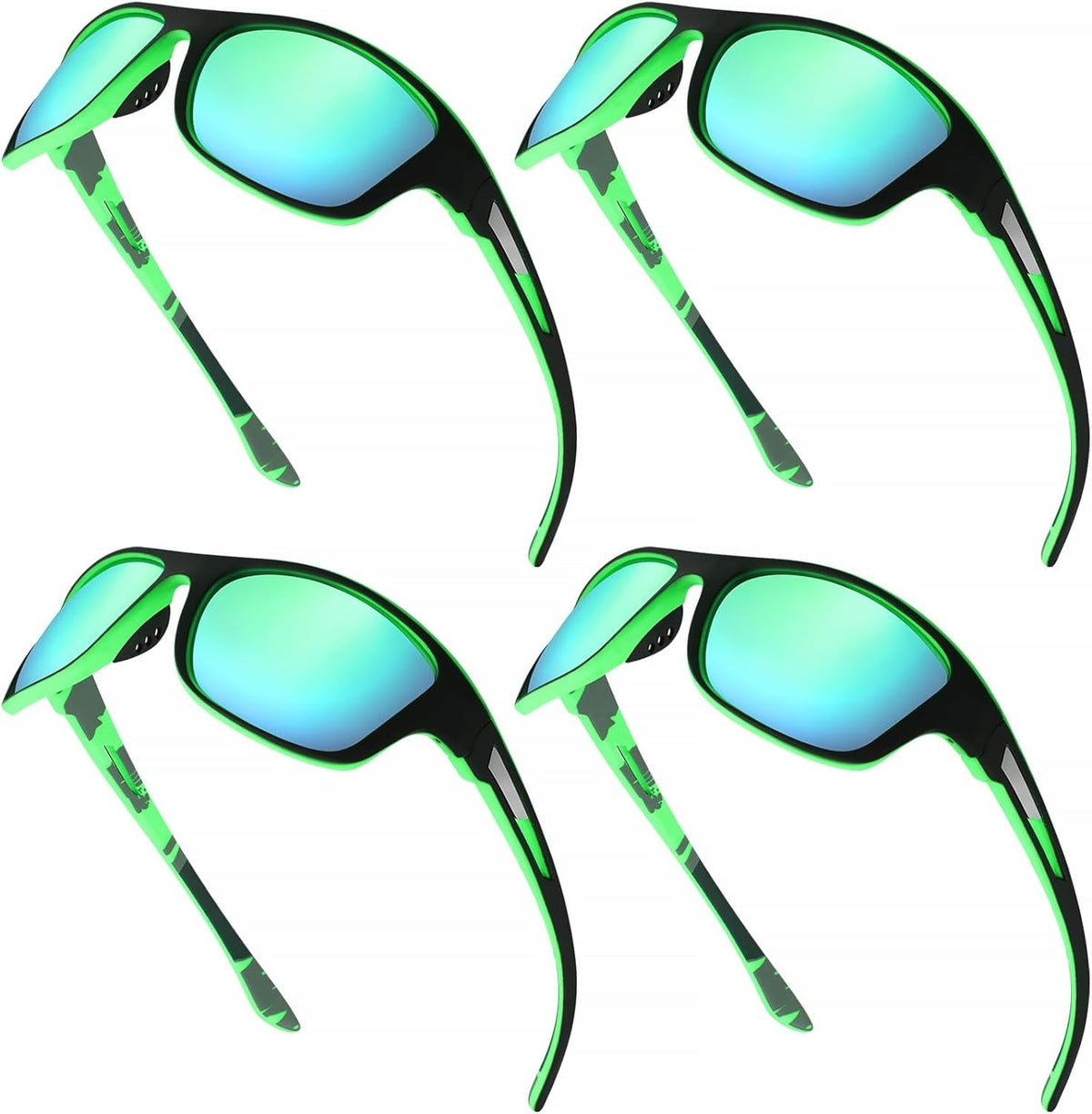 4 Pairs Men Polarized Sunglasses with UV Protection Driving Glasses Sports for Sport Outdoor Activities