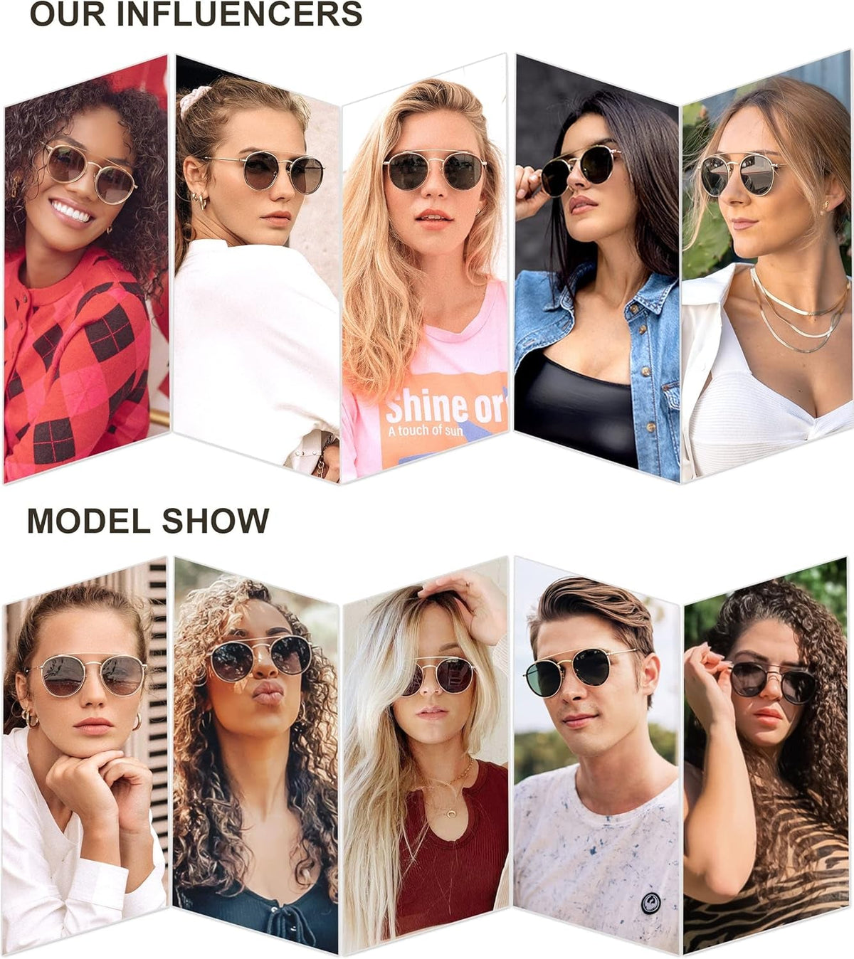 Retro Vintage round Polarized Sunglasses for Women Men Small Double Bridge Circle Sunnies SJ1104