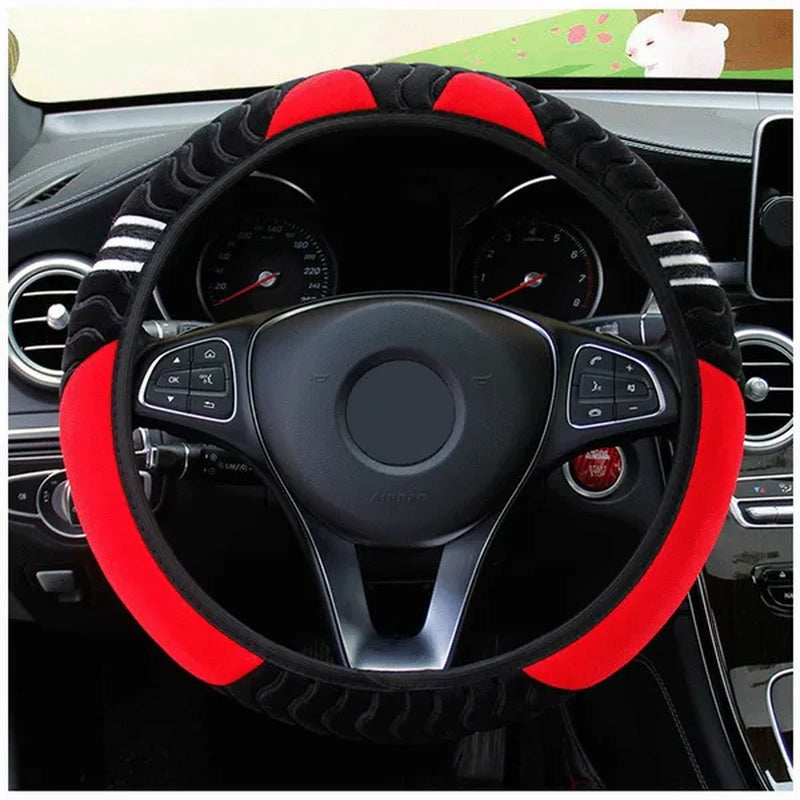 Cute Cartoon Ears Cat Steering Wheel Universal Car Shape Steering Wheel Grip Cover Car Decoration