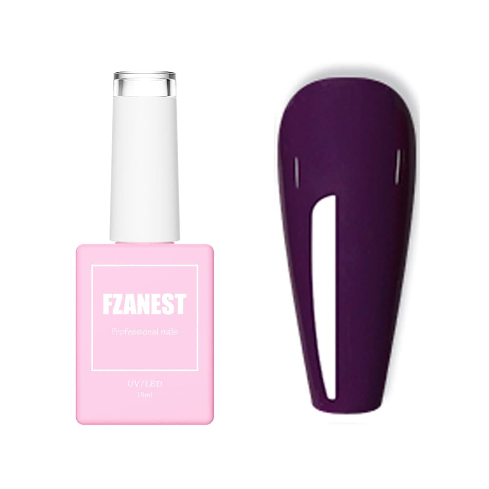 Pastel Gel Nail Polish,15ml Lavender Purple Color Soak Off UV LED Gel Polish Nail Art Manicure Salon Christmas DIY Nail Design Decoration at Home