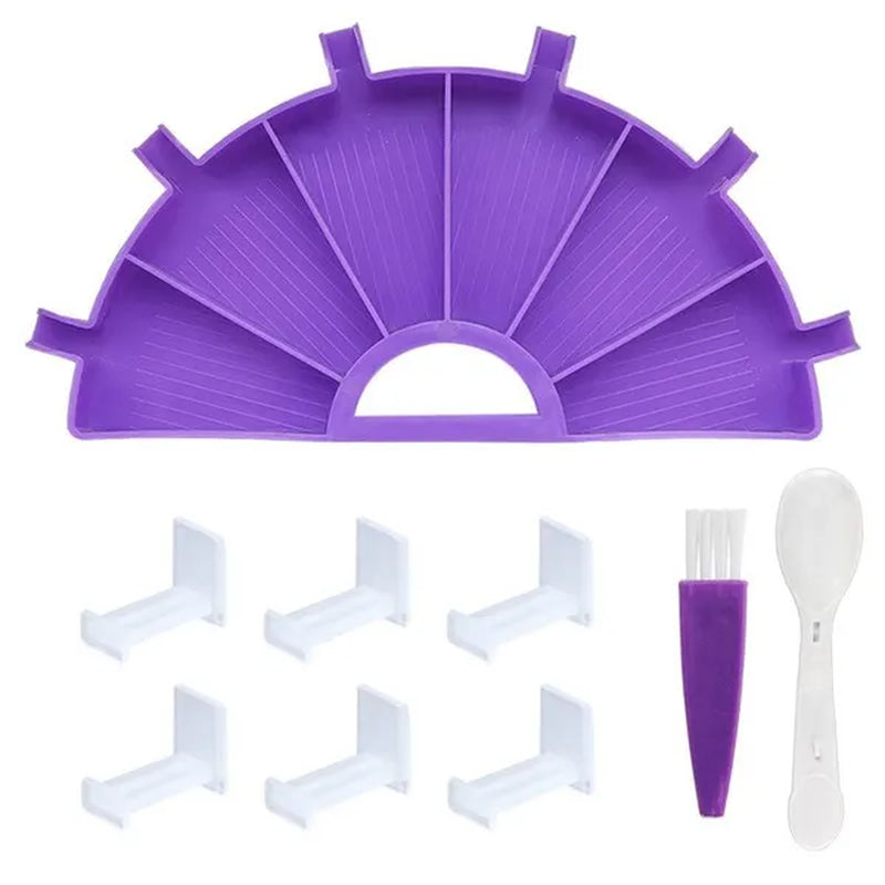 5D DIY Diamond Painting Tool Funnel Design Plastic Tray Diamond Embroidery Accessories Diamond Cross Stitch Tool Sets Bead Sorti