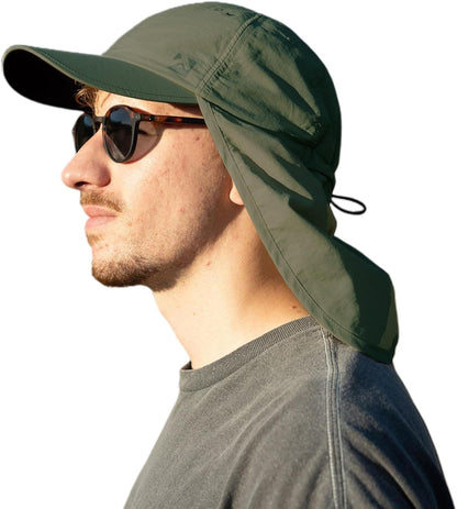 L/XL/XXL UV50+ Waterproof Neck Flap Baseball Sun Cap