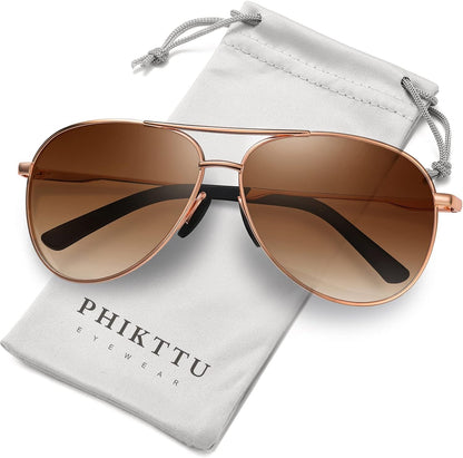 Sunglasses Men Polarized Aviator Sunglasses for Men Women Fishing Driving Sun glasses Metal Frame UV400 Protection