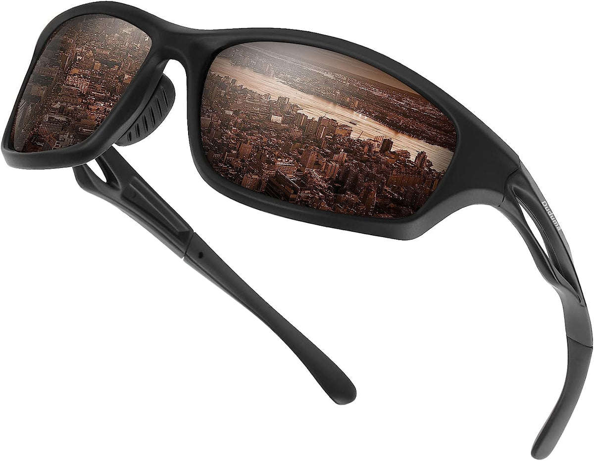 Polarized Sports Sunglasses for Men Women Running Cycling Fishing Golf Driving Shades Sun Glasses Tr90