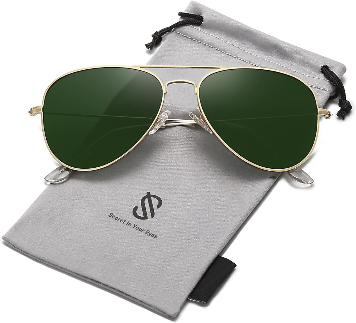 Classic Aviator Polarized Sunglasses for Men Women Vintage Retro Style