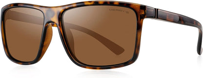 Rectangular Polarized Sports Sunglasses for Men Women Cycling Driving Fishing UV400 Protection S8225