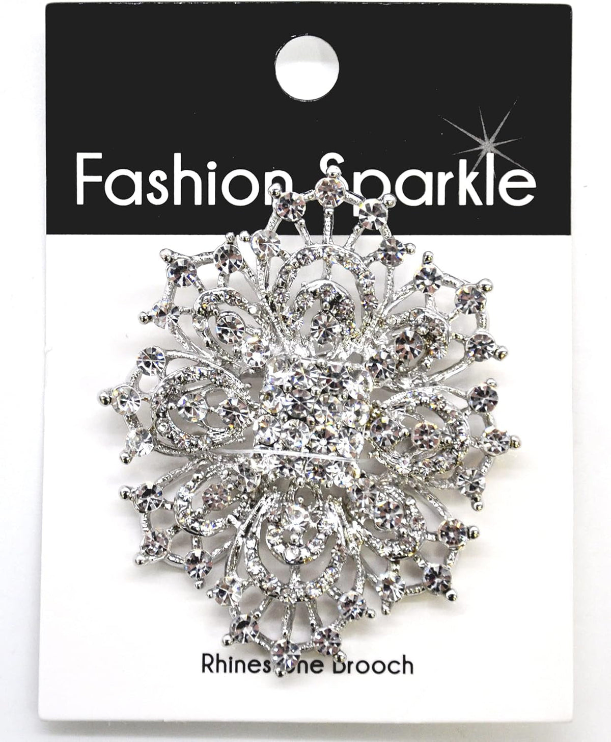 s 2 1/2-Inch Rhinestone Brooch | BW-171-182