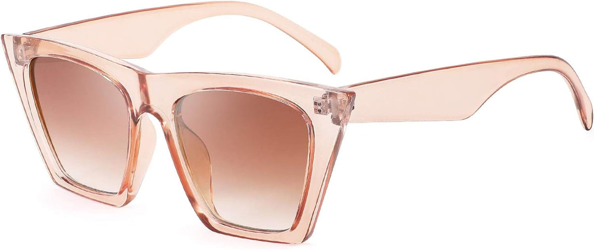 Vintage Square Cat Eye Sunglasses Women Trendy Cateye Sunglasses B2473
