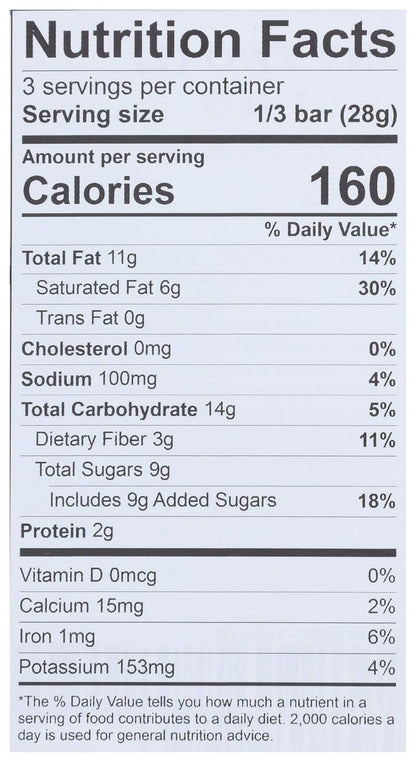 Sea Salt Organic Dark Chocolate Bar, 70% Cacao, 1 Bar | Vegan, Fair Trade