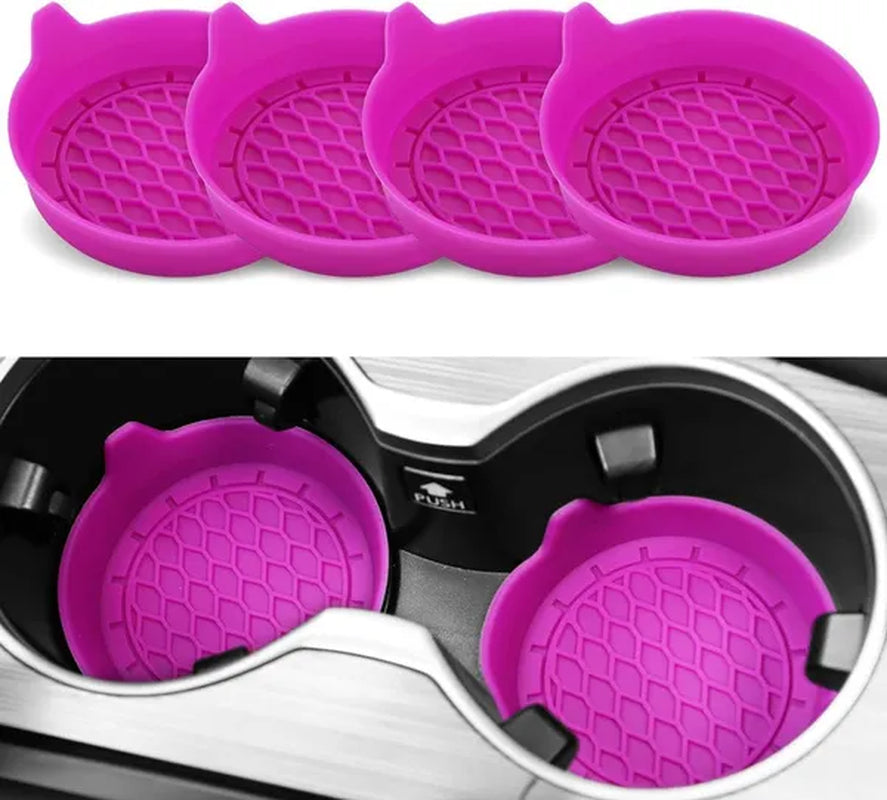 Car Cup Holder Coaster, Silicone Cup Holder Insert, Universal Non-Slip Cup Holders, Car Accessories Interior for Women and Man Interior Sets