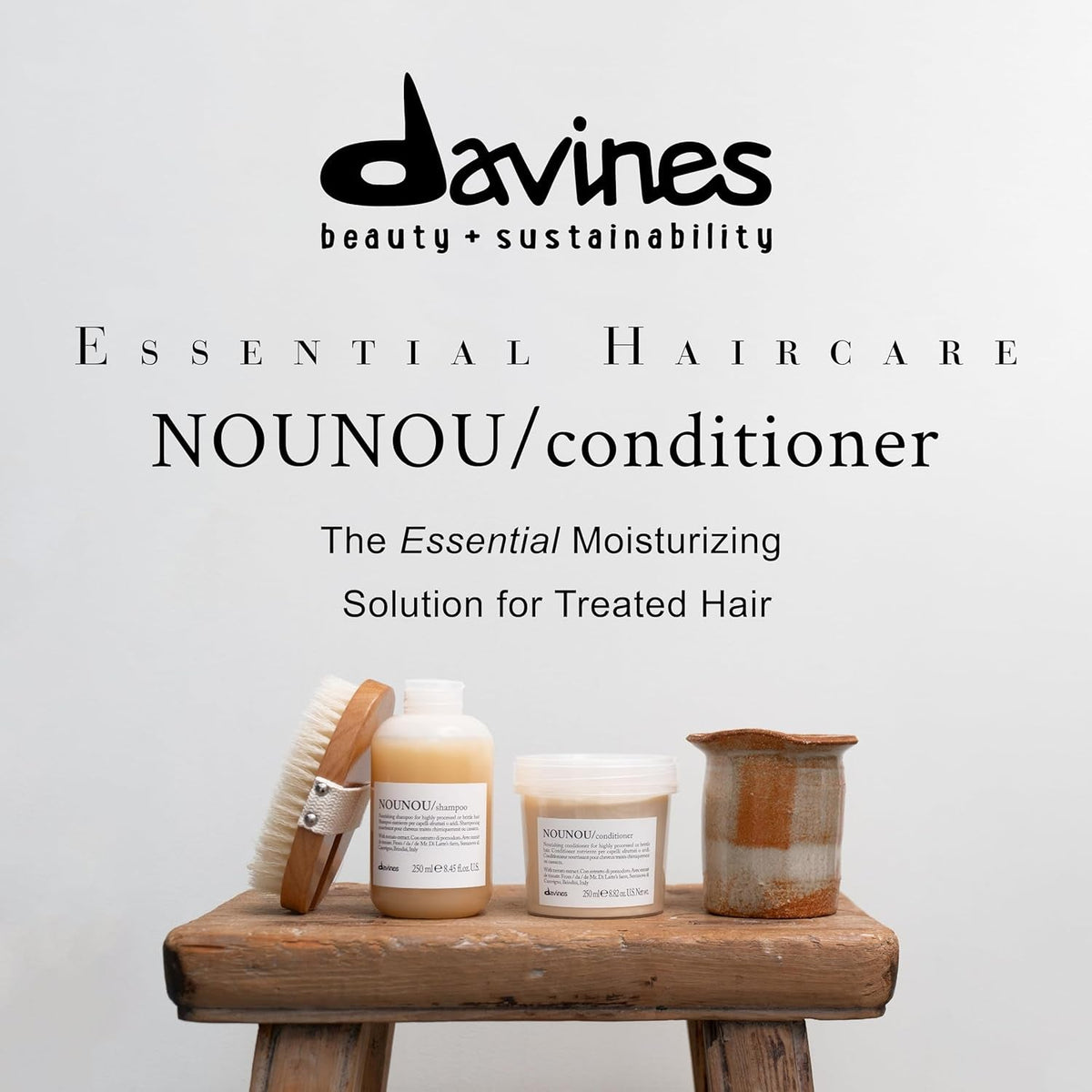 NOUNOU Conditioner, Hydrating Deep Conditioner for Bleached, Permed, Relaxed, Damaged or Very Dry Hair, Replenishes Chemically Processed Hair