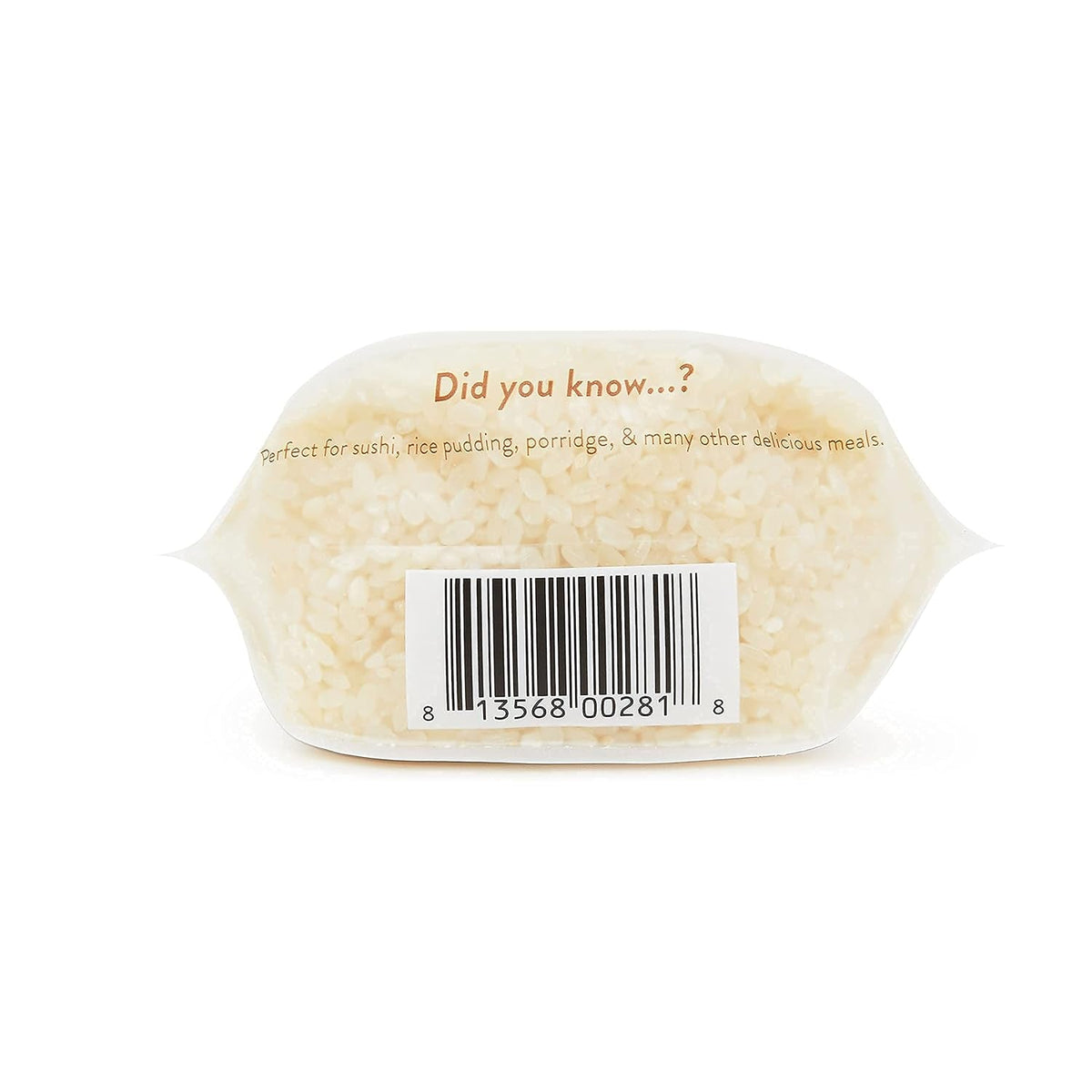 Sushi Rice (16 Oz) - White Sticky Short Grain - Vegan, Non-Gmo, Made in USA - Sushi, Rice Ball, and Everyday Japanese Dishes - Resealable Packaging