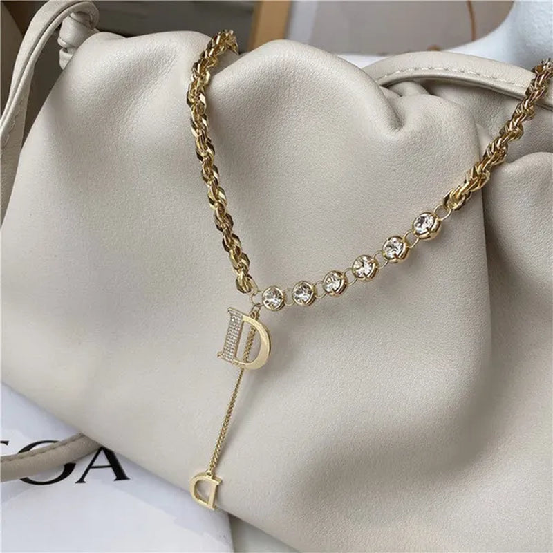 Fashion Luxury Jewelry Micro-inlaid Zircon Exquisite Necklace Bracelet Temperament Feminine Jewelry Accessories