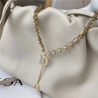 Fashion Luxury Jewelry Micro-inlaid Zircon Exquisite Necklace Bracelet Temperament Feminine Jewelry Accessories