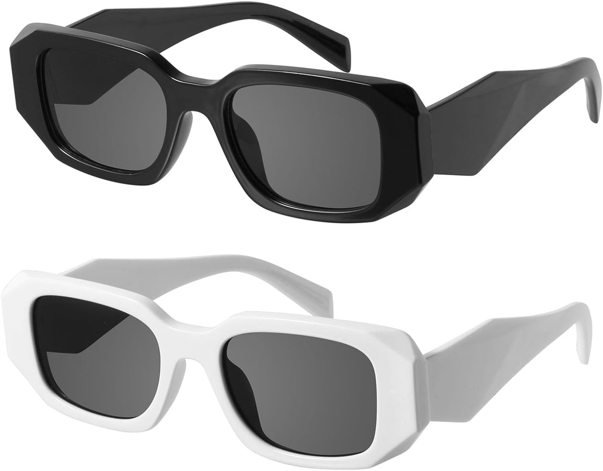 Trendy Rectangle Sunglasses for Women Men-Goulding