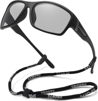 Polarized Sports Sunglasses for Men Women Unbreakable Frame Cycling Fishing Driving