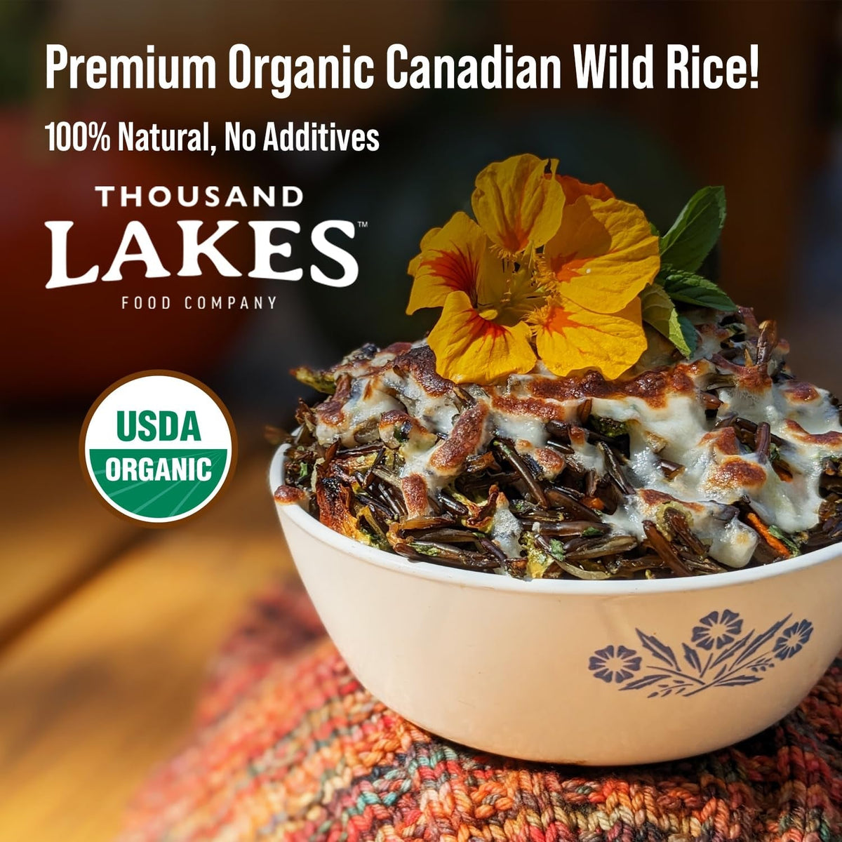 Organic Canadian Wild Rice - Premium - Bulk - 2.5 Pounds | 100% Wild Rice | Wild Harvested