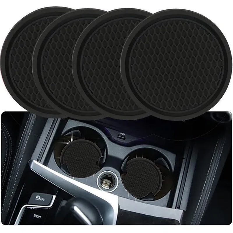 Car Interior With Car Cup Coaster - Anti-Slip & Universal Car Accessories
