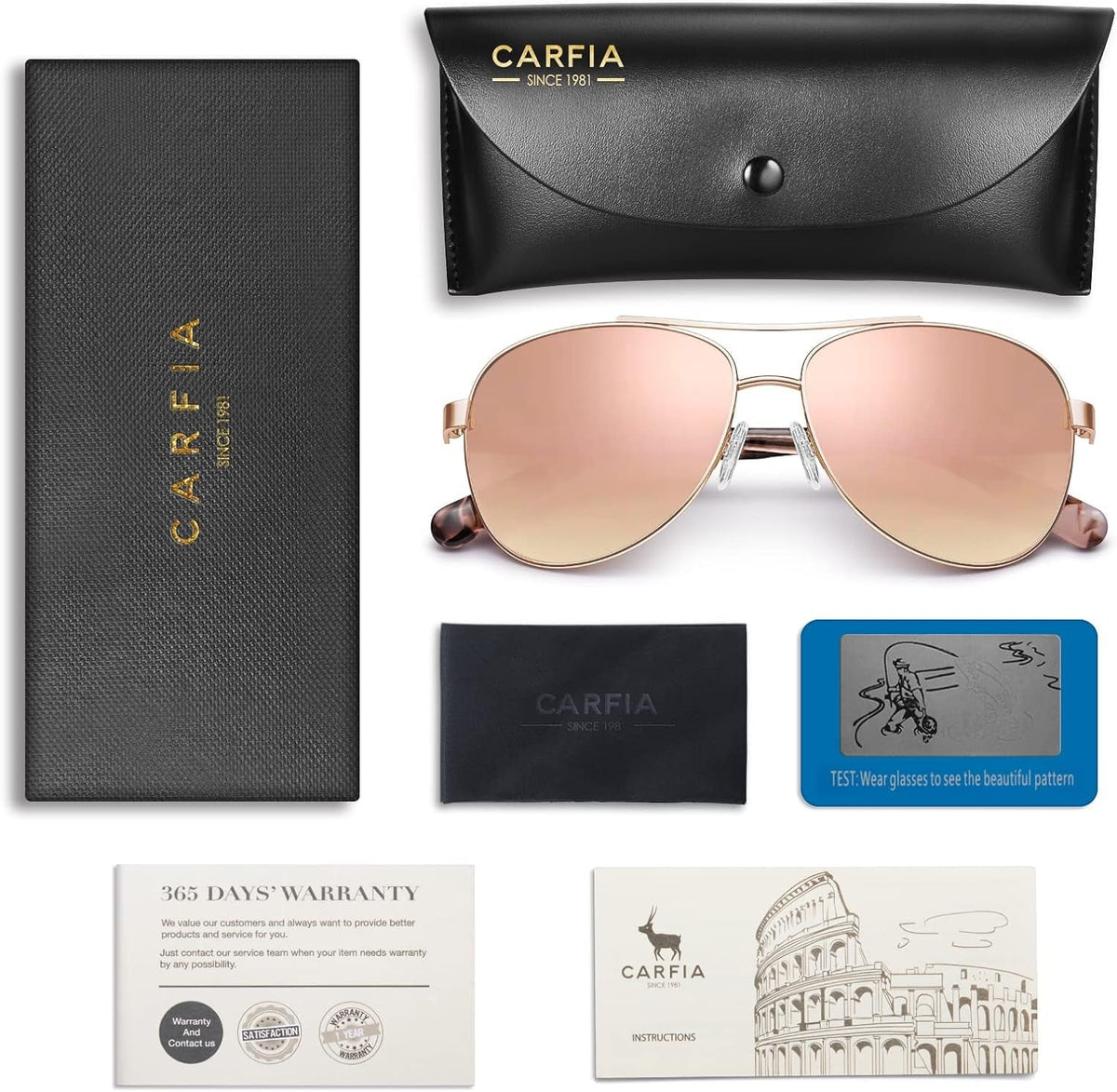 Polarized Sunglasses for Women UV Protection Ultra-Lightweight Metal Frame Woman's Shades CA3216