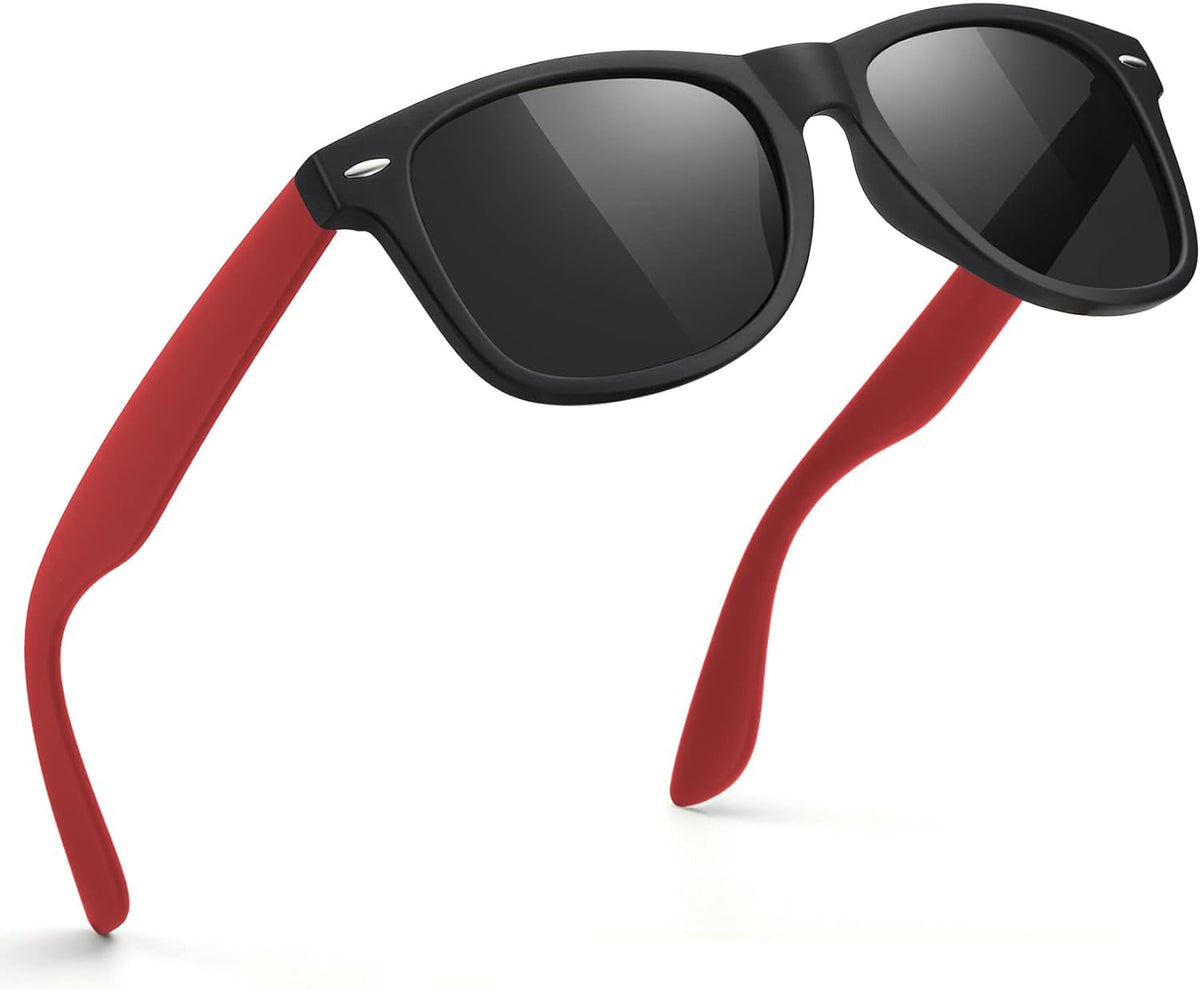 Sunglasses Men Polarized Sunglasses for Mens and Womens,Black Retro Sun Glasses Driving Fishing UV Protection