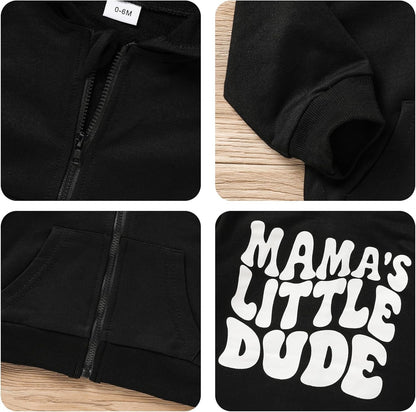 Toddler Baby Boy Fall Winter Hooded Clothes Baby Boy Hoodie Tops Letter Printed Long Sleeve Sweatshirt