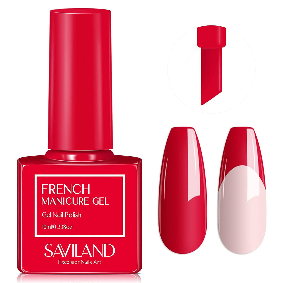 French Gel Nail Polish - 1PC 10ML Blue Gel Polish U V LED Soak Off Gel Quick French Manicure Gel Polish Nail Salon DIY Home for Starters Professionals Party
