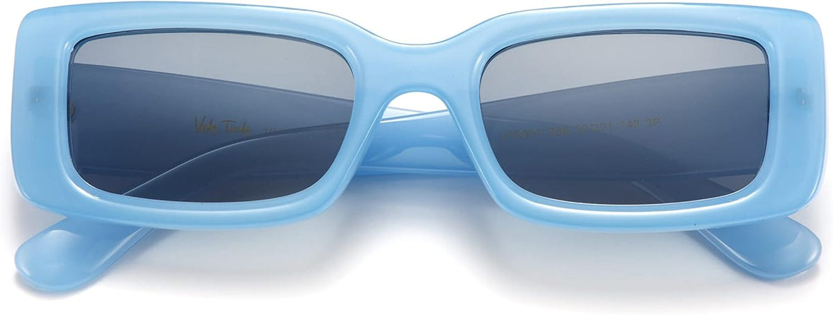 Rectangle Sunglasses Men Tinted Polarized Big Square Retro 90S Vintage Y2K Glasses for Women UV Protection