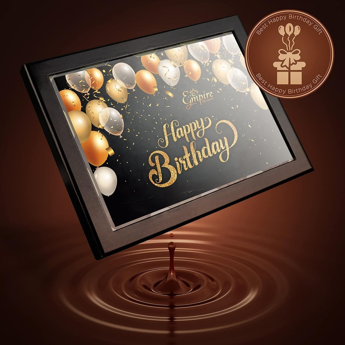 Birthday Cookies Gift Basket for Men and Women – Gourmet Chocolate Cookies, Happy Birthday Treats for Food Gifts by , 12 Count Chocolate Gift Box