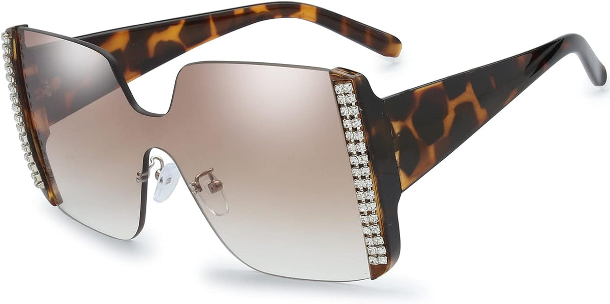 Women's Oversized Square Jackie O Cat Eye Hybrid Butterfly Fashion Sunglasses - Exquisite Packaging