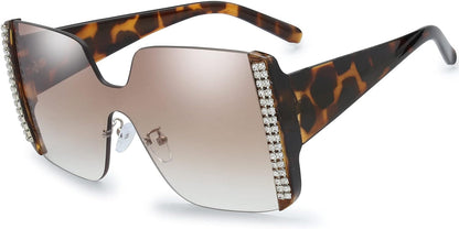 Women's Oversized Square Jackie O Cat Eye Hybrid Butterfly Fashion Sunglasses - Exquisite Packaging
