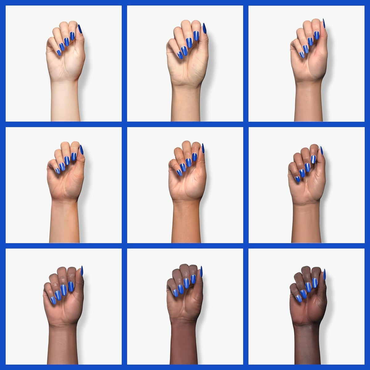 French Gel Nail Polish - 1PC 10ML Blue Gel Polish U V LED Soak Off Gel Quick French Manicure Gel Polish Nail Salon DIY Home for Starters Professionals Party