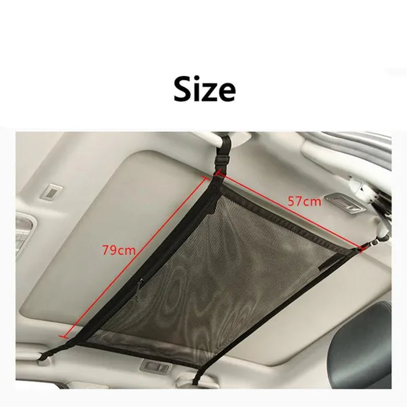 Car Roof Storage Net Pocket Universal Car Storage Net Pocket Pouch Bag Storage Easy To Install Car Accessories Auto Products
