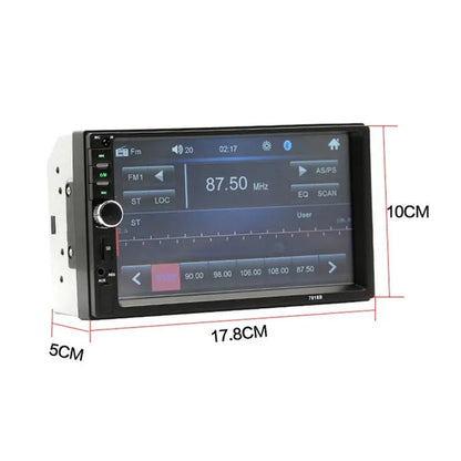 Amprime 2 Din Car Radio 7" LCD Touch Screen Autoradio 7018B Multimedia Player Bluetooth Car Stereo Radio Support Mirror-Link Rear View Camera