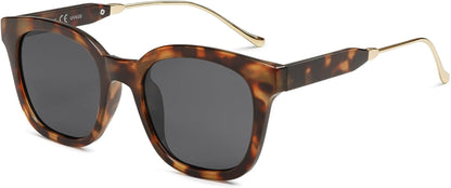 Classic Square Polarized Sunglasses for Women Men Retro Trendy UV400 Sunnies SJ2050