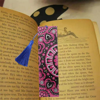 20 Types New Diy Leather Book Marks Special Shaped Diamond Painting Tassel Bookmarks Crafts Gifts For Christmas