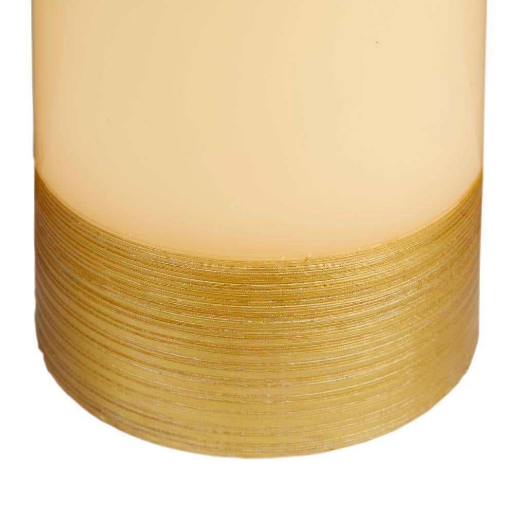White Wax Traditional Flameless Candle