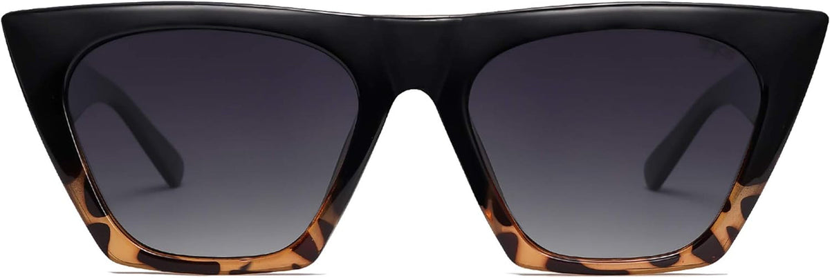Trendy Oversized Square Cateye Polarized Sunglasses Womens Big Frame Shades SJ2115