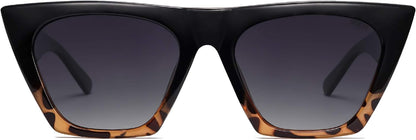 Trendy Oversized Square Cateye Polarized Sunglasses Womens Big Frame Shades SJ2115