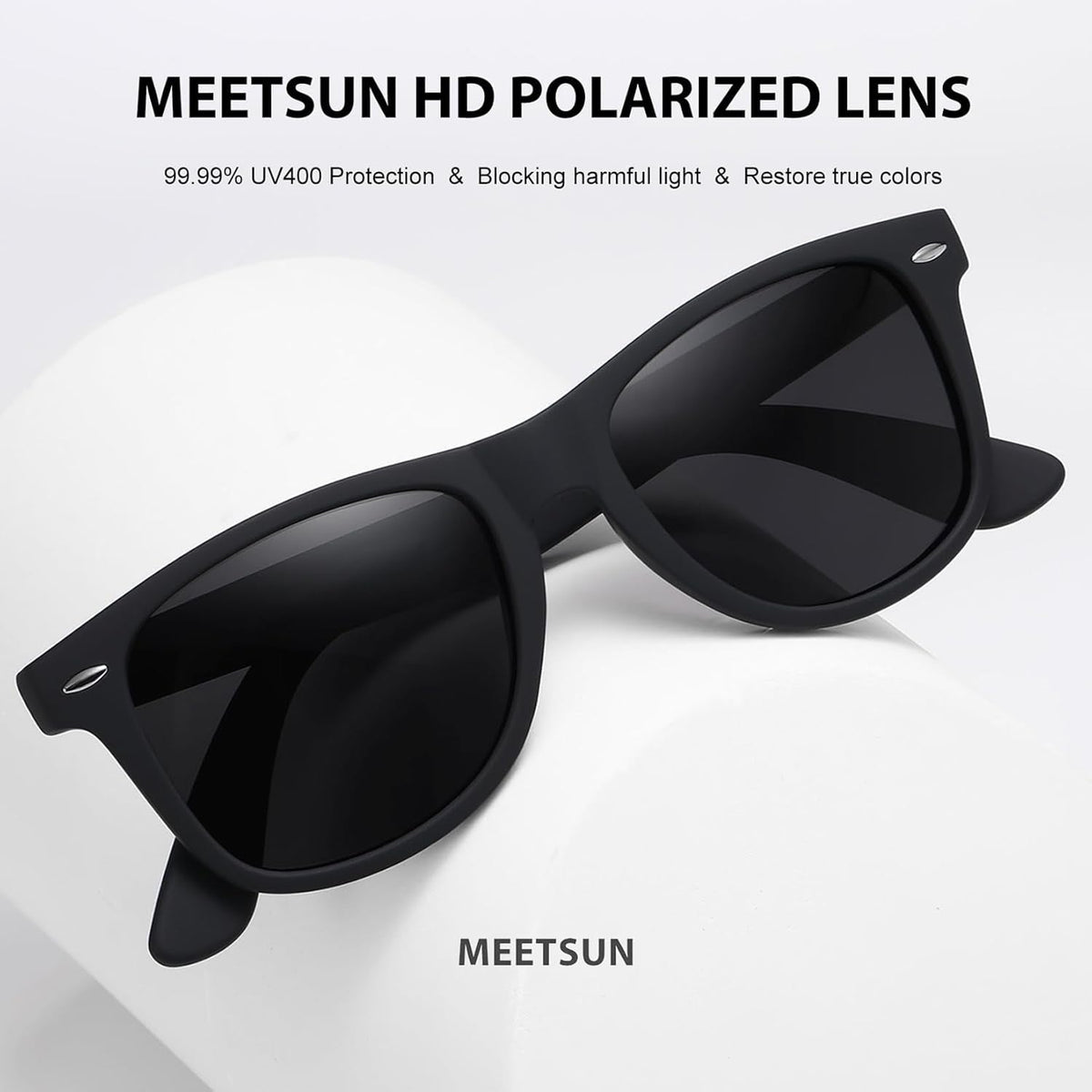 Polarized Sunglasses for Women Men Classic Retro Trendy Driving Sun Glasses UV400 Protection (3 Pack)