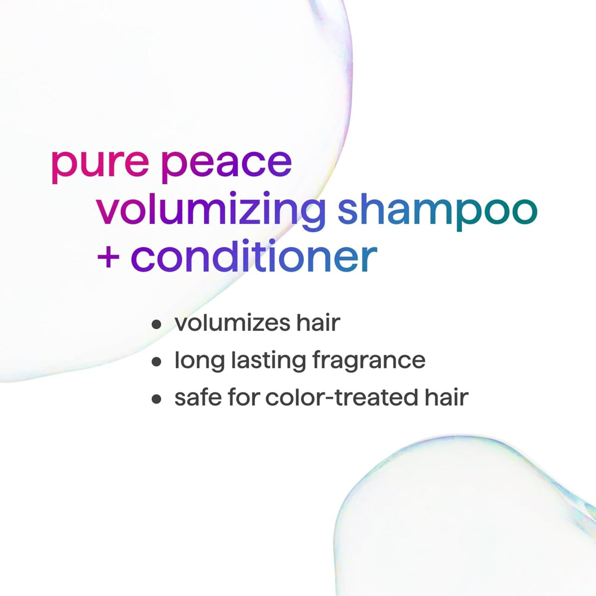 Volumizing Conditioner, Pure Peace with Rose, Peony, and Pink Sea Salt Scent Notes, Paraben and Sulfate Free, 13.5 Oz (Pack of 1)
