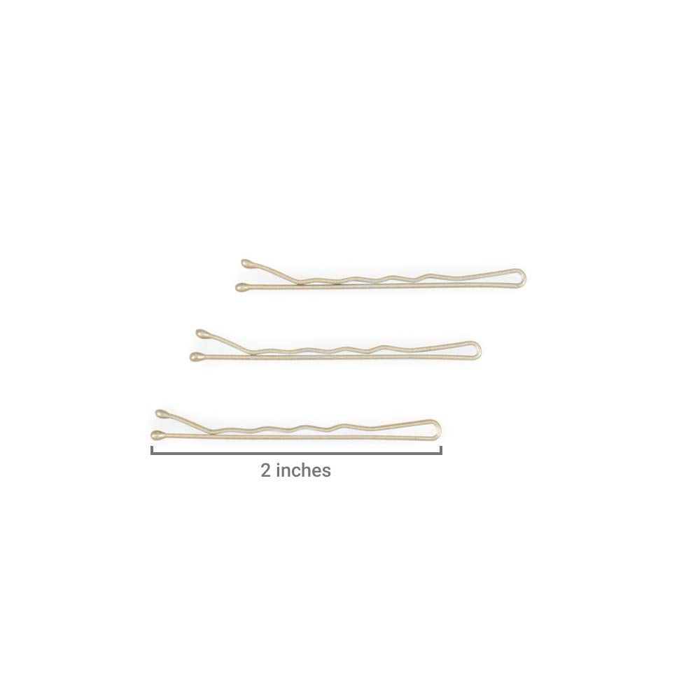Bobby Pins - Darkest Brown - 2 Inch Wavy Hair Pins, Color Matched for Dark Brown Hair, 48 Count