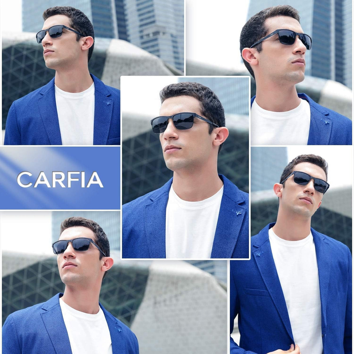 Metal Mens Sunglasses Polarized UV400 Protection for Driving Fishing Hiking Golf Everyday Use CA5225